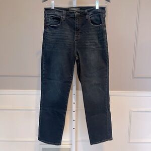 Liverpool women's dark wash straight leg denim jeans not distressed office sz 10